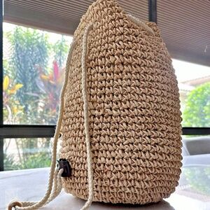 Wover Straw Fringe Rattan Summer Beach